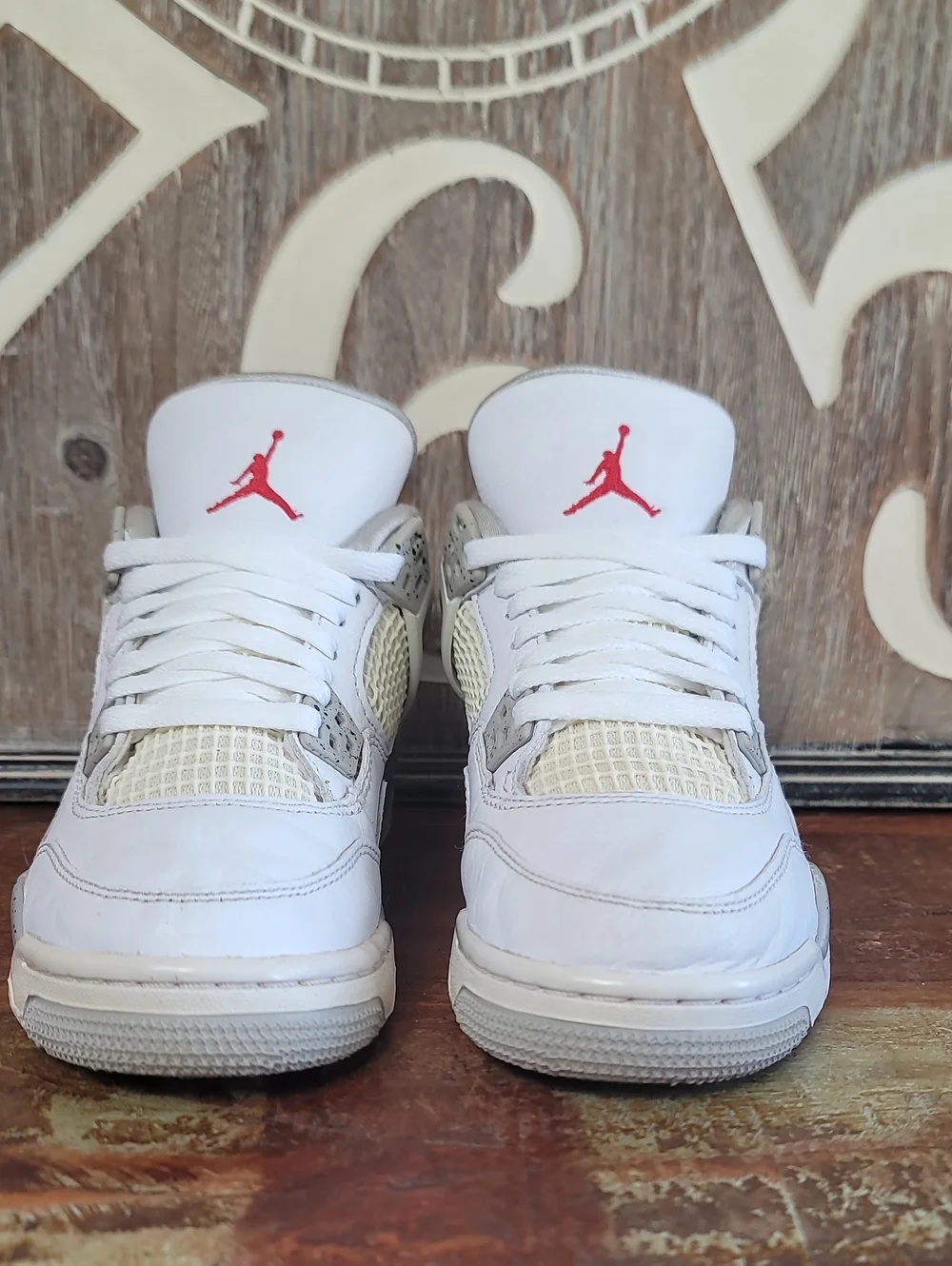 Nike Air Jordan 4 Retro 'White Oreo' Wmns 5.5 Good Condition, Fast Shipping.